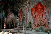 Bhaktapur - Hanuman image near Hanuman Ghat.