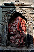 Bhaktapur - Ganesha image near Hanuman Ghat.