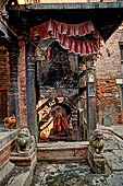 Bhaktapur - small temple approaching Potter Square. 