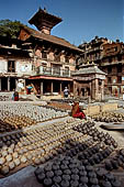 Bhaktapur - Potter Square the Jeth Ganesh temple. 