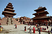 Bhaktapur - Taumadhi Tole - Nyatapola Temple and Bhairab Nath Temple 