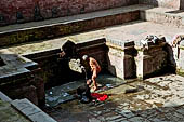 Bhaktapur - the deep Bhimsen Pokhari behind Bhimsen Temple.