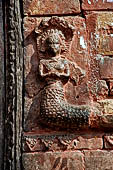 Bhaktapur - the road that from Taumadhi Tole leads to Tachupal Tole. 'Nagini' common architectural detail of temples.