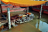 Budhanilkantha - statue of Sleeping Vishnu (Jalasayana Narayan) lay on the water.