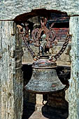 Changu Narayan - the bell standing before each side of the main temple. 