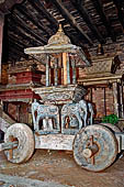 Changu Narayan - The chariot used in the procession usually stored inside of a shed along the temple courtyard. 