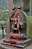 Gokarna Mahadev - Chamunda at the base of the trident.