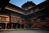 Kathmandu - Durbar Square. Hanuman Dhoka: Lohan Chowk and the Bhaktapur tower.