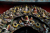 Kathmandu - Durbar Square. The 'Singh Dhoka ' (the door of the lion) the entrance to the Taleju temple inside the Hanuman Doka Palace. 