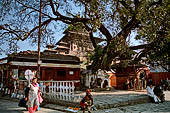 Kathmandu - Durbar Square. The 'Singh Dhoka ' (the door of the lion) the entrance to the Taleju temple inside the Hanuman Doka Palace. 