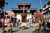 Kathmandu - Durbar Square. Mahendreshvara (Pashupatinath) temple, on the north end of the square. 