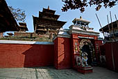 Kathmandu - Durbar Square. The 'Singh Dhoka ' (the door of the lion) the entrance to the Taleju temple inside the Hanuman Doka Palace.