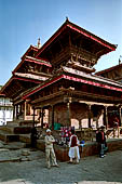 Kathmandu - Durbar Square. Indrapur temple with behind Vishnu temple.#