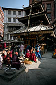 Kathmandu - Asan Tole a busy market place with the temple dedicated to Annapurna.