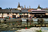 Pashupatinath Temple (Deopatan) - burning places lined along the Ghats of the Bagmati river banks.