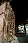 Pashupatinath Temple (Deopatan) - Woodcarving details of one of the entrance of the main temple complex.