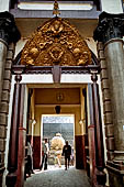 Pashupatinath Temple (Deopatan) - Entrance to main temple, forbidden for non-Hindus. Shiva's Nandi bull can be seen from the rear.