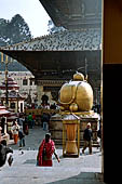 Pashupatinath Temple (Deopatan) - Entrance to main temple, forbidden for non-Hindus. Shiva's Nandi bull can be seen from the rear.