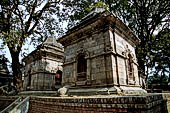 Pashupatinath Temple (Deopatan) - shivalaya (lingam shelters) at the top of the Mrigasthali hill above the east banks of the river Bagmati.