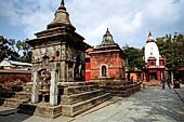 Pashupatinath Temple (Deopatan) - shivalaya (lingam shelters) at the top of the Mrigasthali hill above the east banks of the river Bagmati.