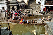 Pashupatinath Temple (Deopatan) - The Arya Ghat, immediately below the temple 