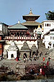 Pashupatinath Temple (Deopatan) - The Arya Ghat, immediately below the temple.