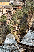 Pashupatinath Temple (Deopatan) - several caves carved in the rock are still inhabited by yogis.