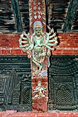 Patan Durbar Square - the Royal Palace, Mul Chowk. Detail of the roof struts. 