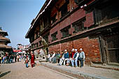 Patan Durbar Square - the Royal Palace facade occupying the eastern side of the square. 