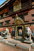 Patan Durbar Square - Sun Dhoka, the entrance doorway to Mani Keshat Chowk, the main courtyard of the Royal Palace now hosting the Bronze Museum.  