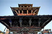 Patan - South of Durbar Square, the temple of Rato Machhendra Nath.