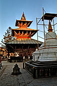 Patan - South of Durbar Square, the temple of Rato Machhendra Nath.