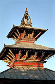 Patan - South of Durbar Square, the temple of Rato Machhendra Nath.