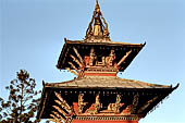 Patan - South of Durbar Square, the temple of Rato Machhendra Nath.