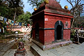 The religious buildings of the pool area surrounding the Sekh Narayan temple.