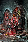 Swayambhunath Stupa - the idol images inside the temple of Santipura.