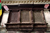 Swayambhunath - Detail of a window of the Bhutanese Gompa.