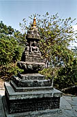 Swayambhunath Stupa - Small devotional caitya that line up the 365 steps of the eastern stairway ascending the hill.