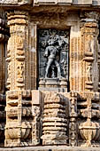 Orissa - Bhubaneshwar, Ananta Vasudeva temple, a chlorite image of Vishnu in boar form (varaha) in a niche of the deul.