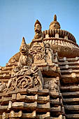 Orissa - Bhubaneshwar, Ananta Vasudeva temple, bho motifs decorating the jagamohana roof.