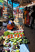 Orissa Koraput district - People of the Bonda tribe at the Ankadeli marketplace.