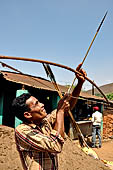 Orissa Koraput district - People of the Bonda tribe at the Ankadeli marketplace.