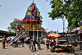 Orissa - Bhubaneswar, the chariot used during the yatra festivals, nearby Lingaraja..