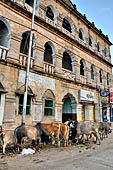 Orissa - Bhubaneswar, the dharamshala near the Bindu Sagar.