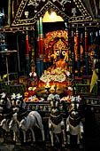 Orissa - Bhubaneswar, a small model of the chariot containing Lord Jagannath during the Rath Yatra.