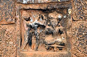 Orissa - Bhubaneswar, old decorative motifs we noticed near the Lingaraja deul.