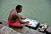 Orissa - Bhubaneswar, Bindu Sagar the large devotional tank.