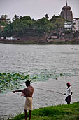 Orissa - Bhubaneswar, Bindu Sagar the large devotional tank.