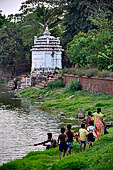 Orissa - Bhubaneswar, Bindu Sagar the large devotional tank.