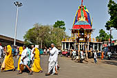 Orissa - Bhubaneswar, the chariot used during the yatra festivals, nearby Lingaraja.